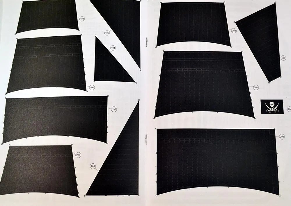 Модель из бумаги "Чёрная Жемчужина"