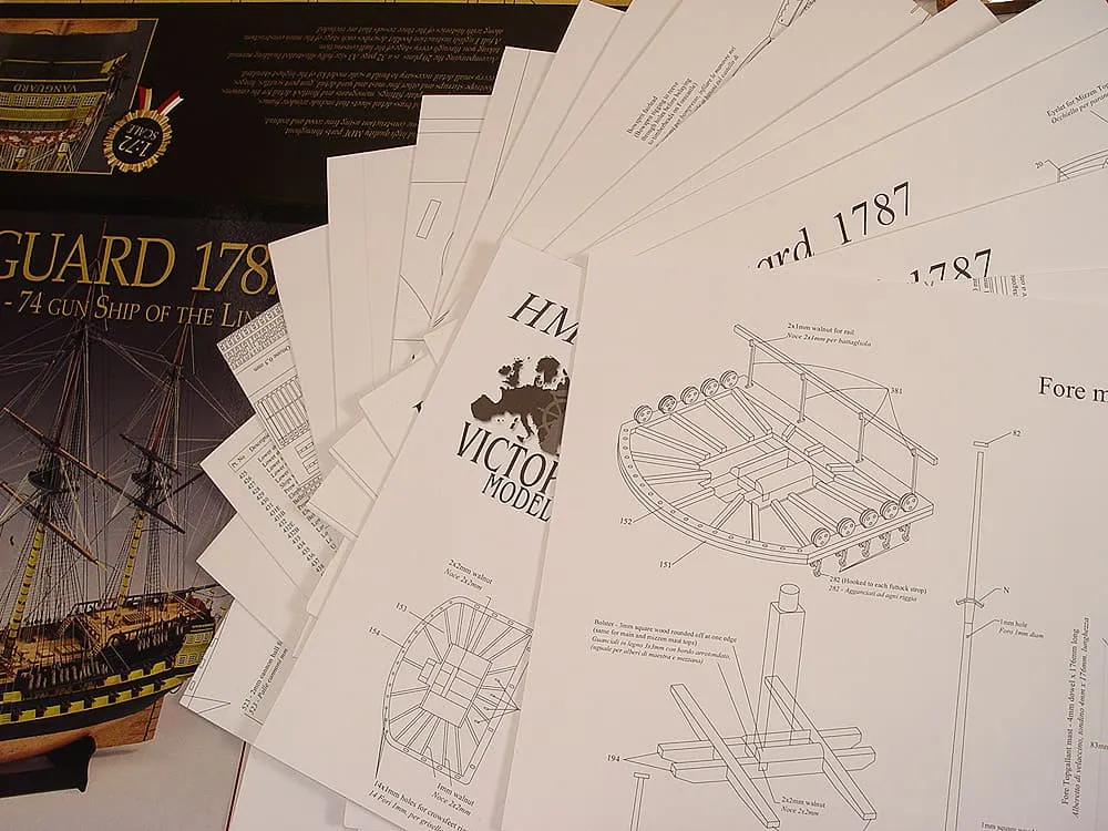 модель корабля HMS Vanguard