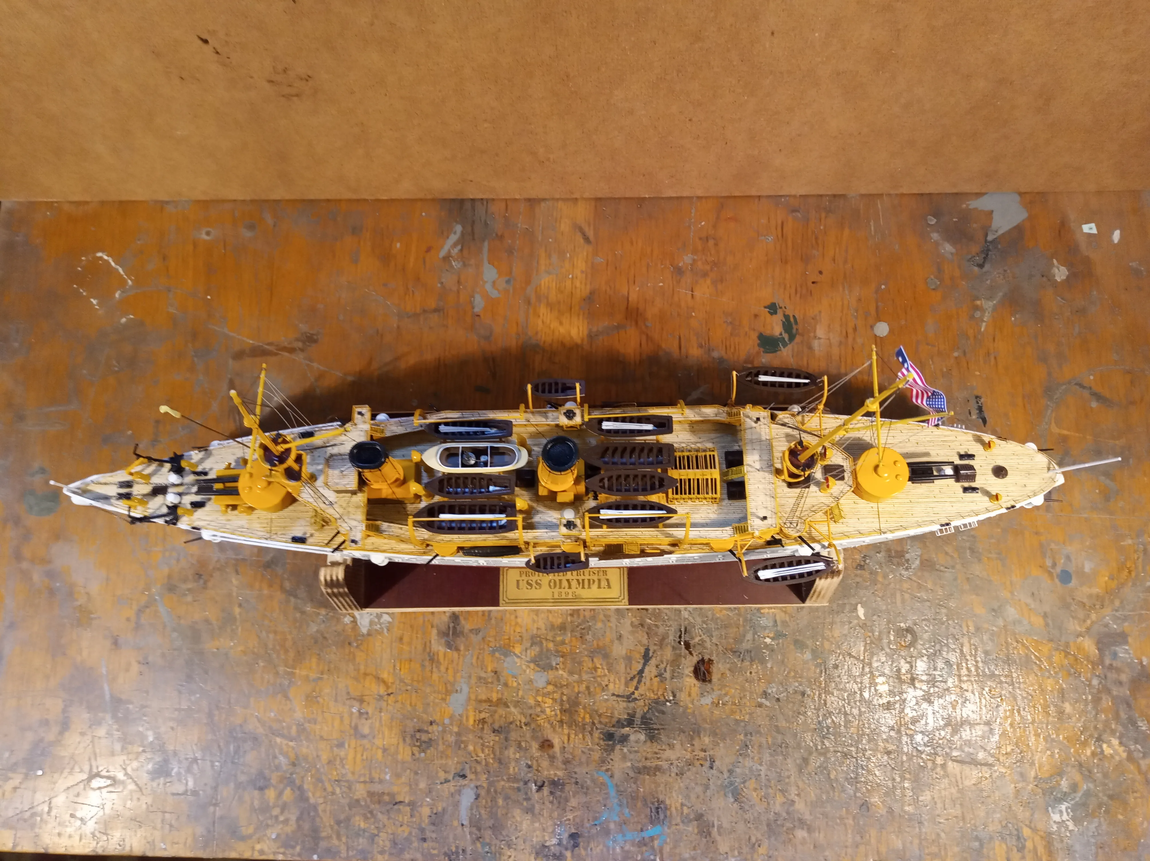 Модель корабля Protected Cruiser USS "OLIMPIA" - Верфь на Столе