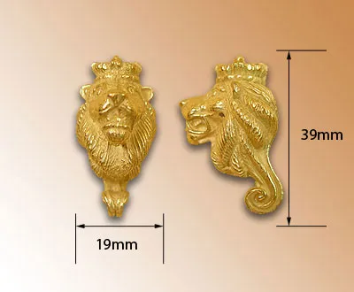 Носовая фигура Голова льва, металл, 39 мм