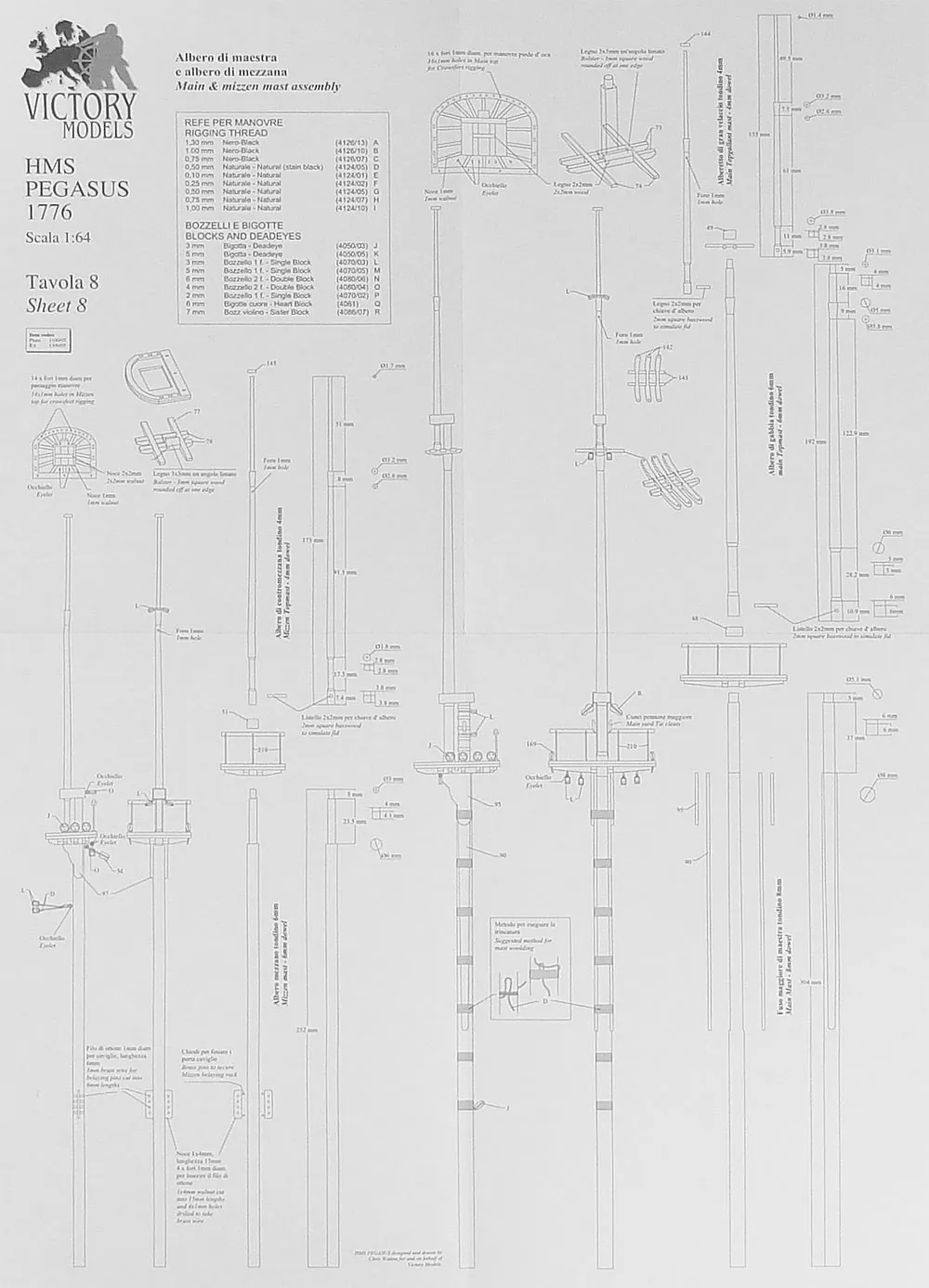 Чертеж корабля HMS PEGASUS