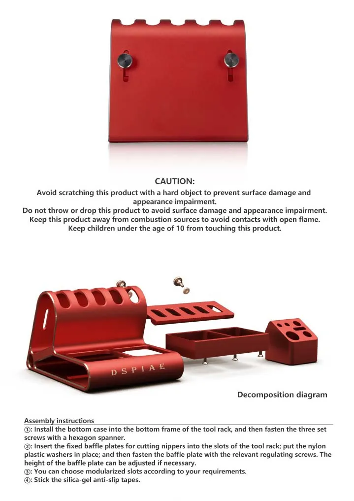 Органайзер Delux для модельных инструментов, металл