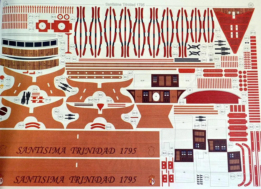 Santisima Trinidad бумажная модель