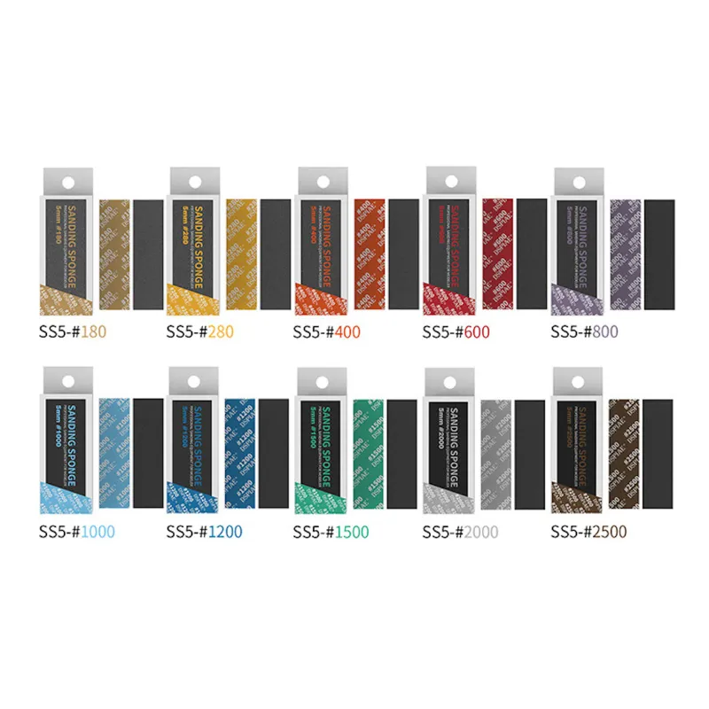 Шлифовальная губка 5 мм, зернистость 1000, 5 шт