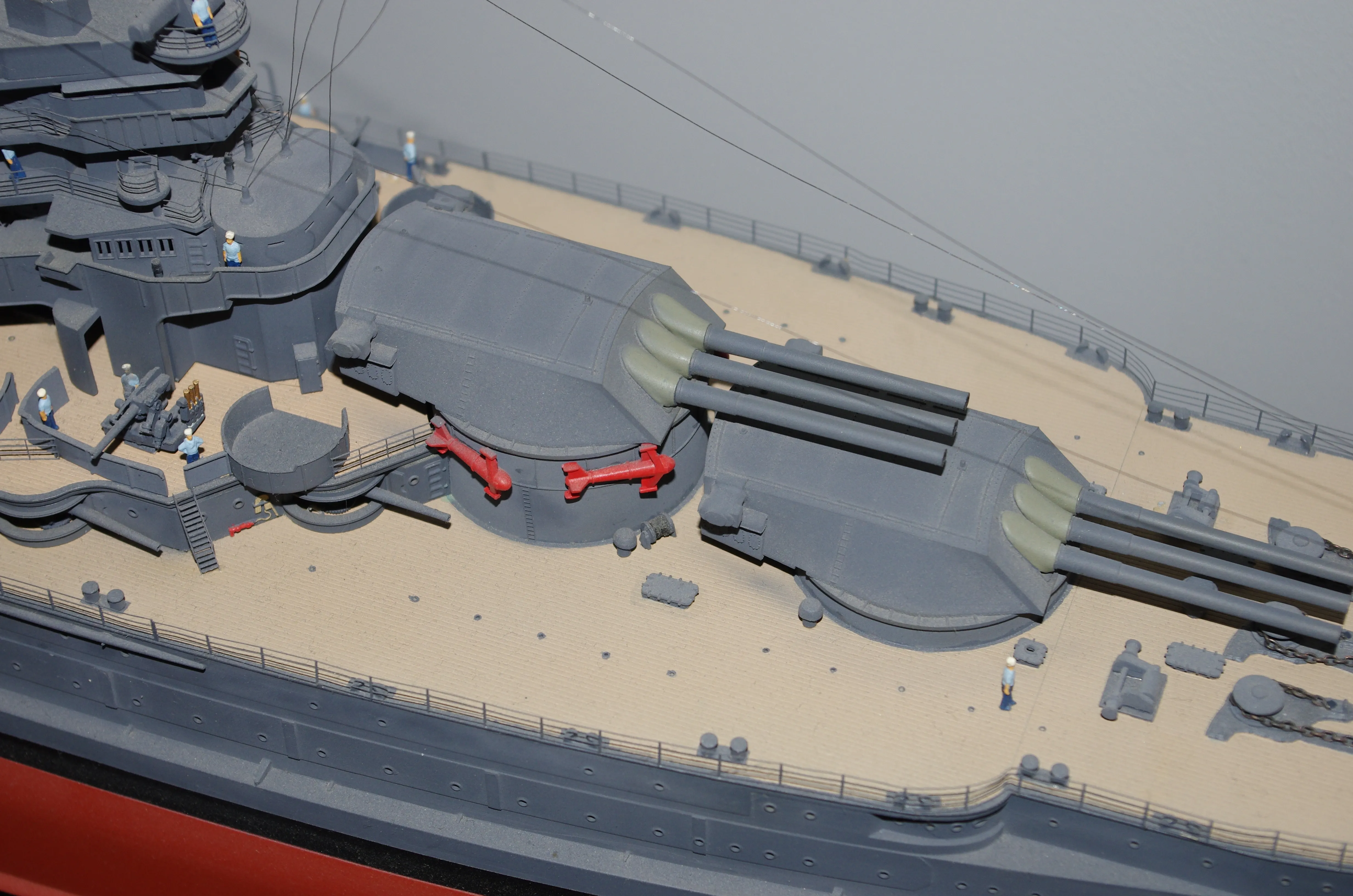 Модель корабля Линкор  ВВ-39  "АРИЗОНА"  декабрь 1941 г. - Верфь на Столе