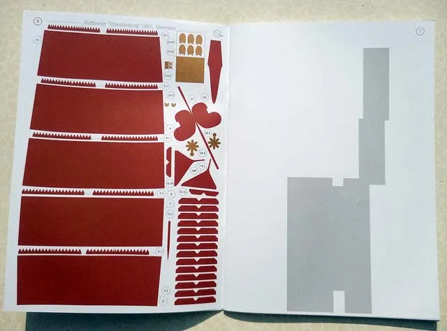 Модель из бумаги броненосец Brandenburg