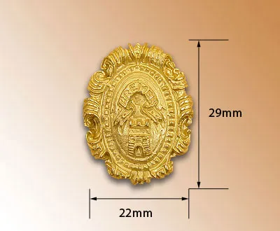 Носовая фигура Щит с орнаментом, металл, 29 мм