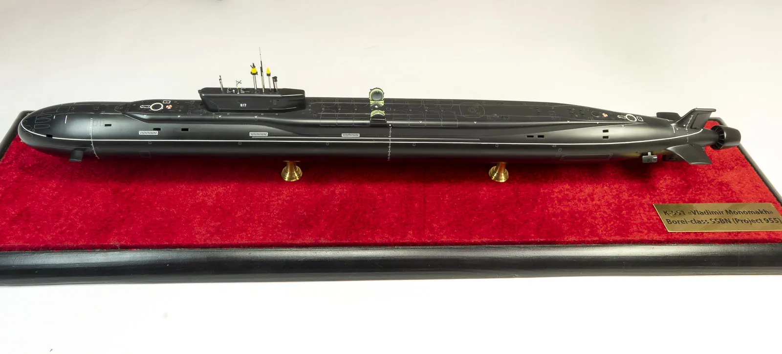 Модель корабля АПЛ К-551 "Владимир Мономах" проекта 955 Борей - Верфь на Столе