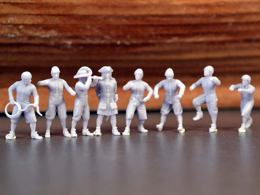 Комплект фигурок "Моряки 18 века за работой" масштаб 1/72