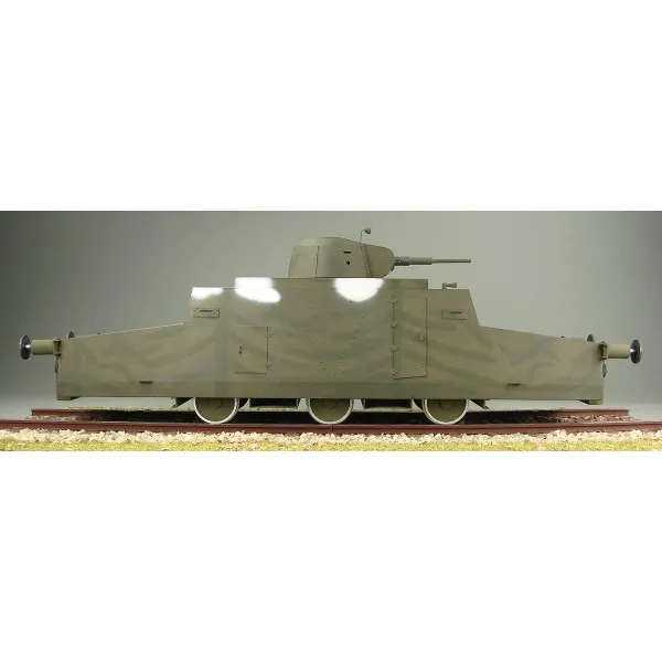 Zeppelin, Shipyard, бумажная модель бронедрезины