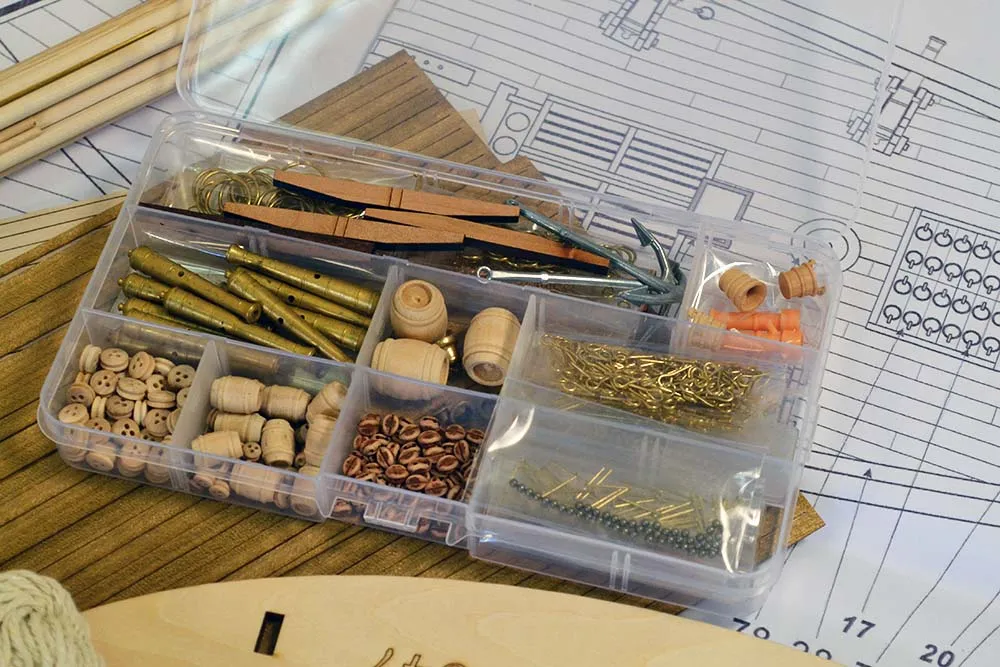 модель корабля для сборки Harvey