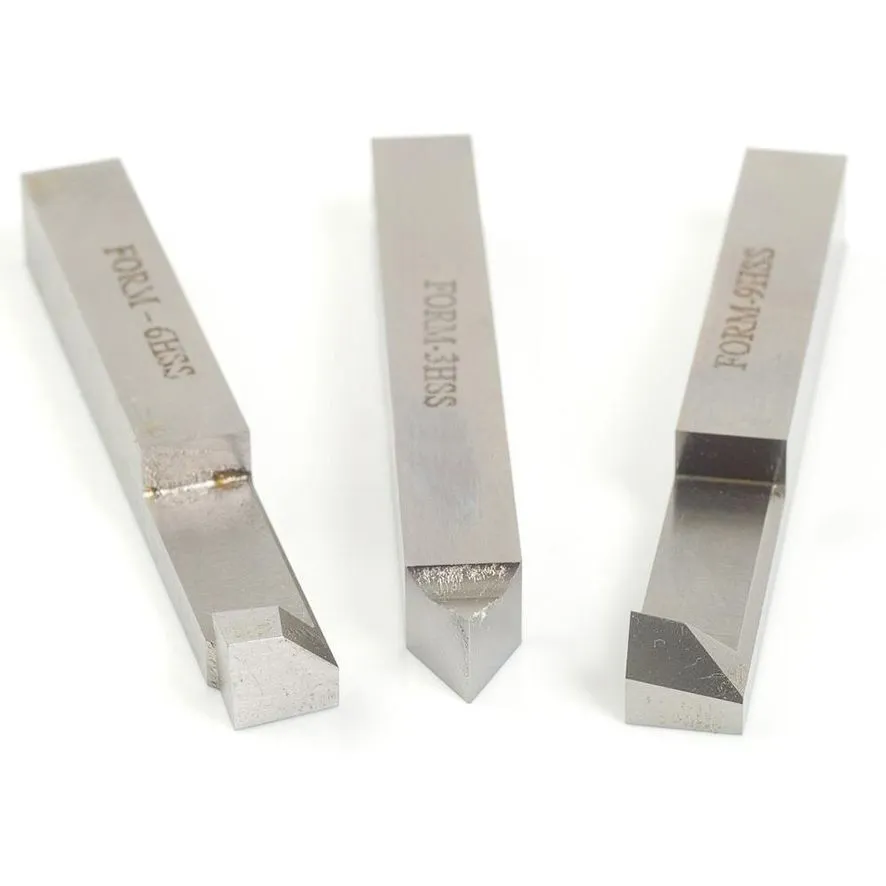 Набор резцов 8х8 мм для нарезания резьбы, 3 шт