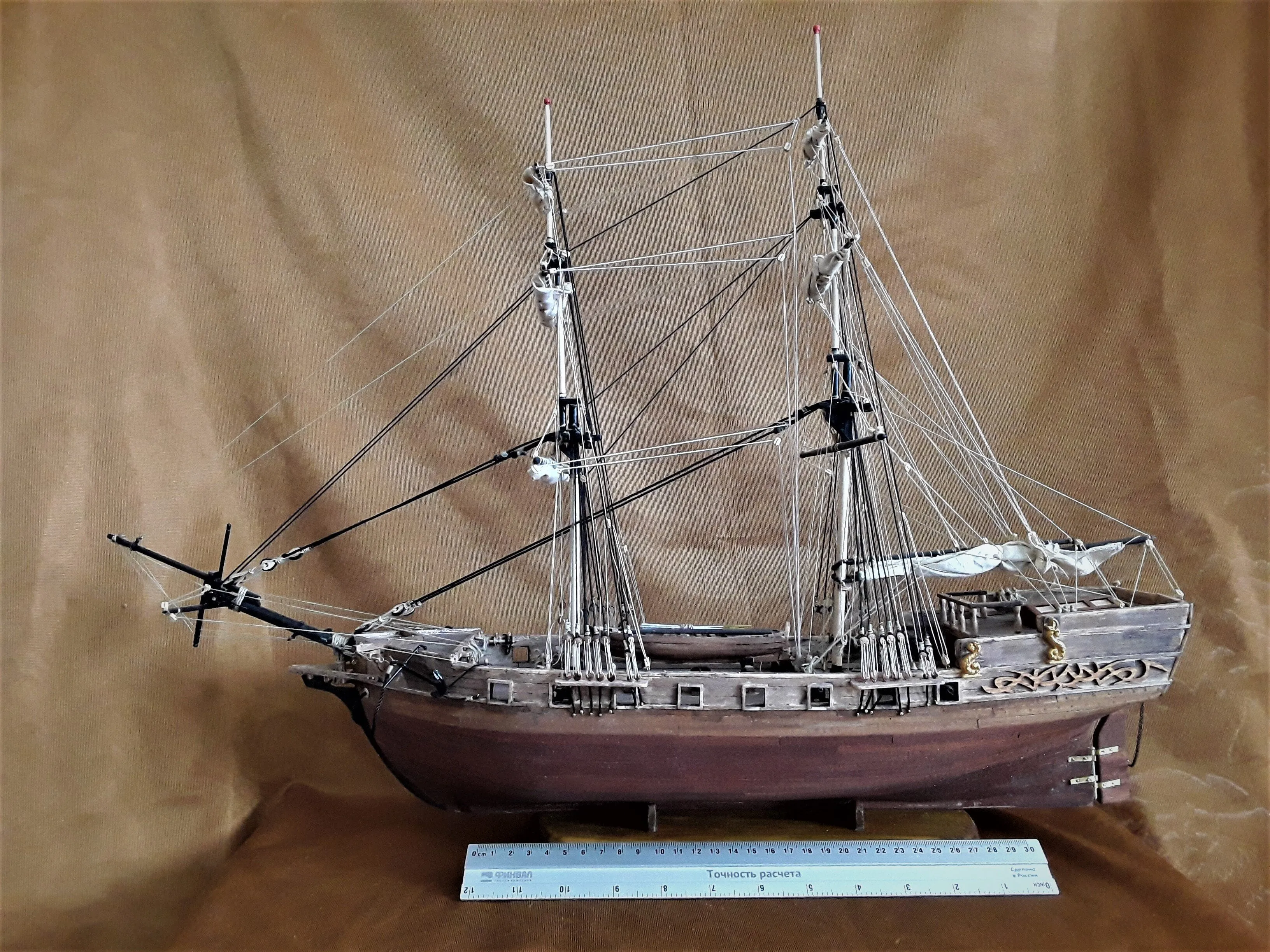 Модель корабля Бригантина "Zeus" - Верфь на Столе