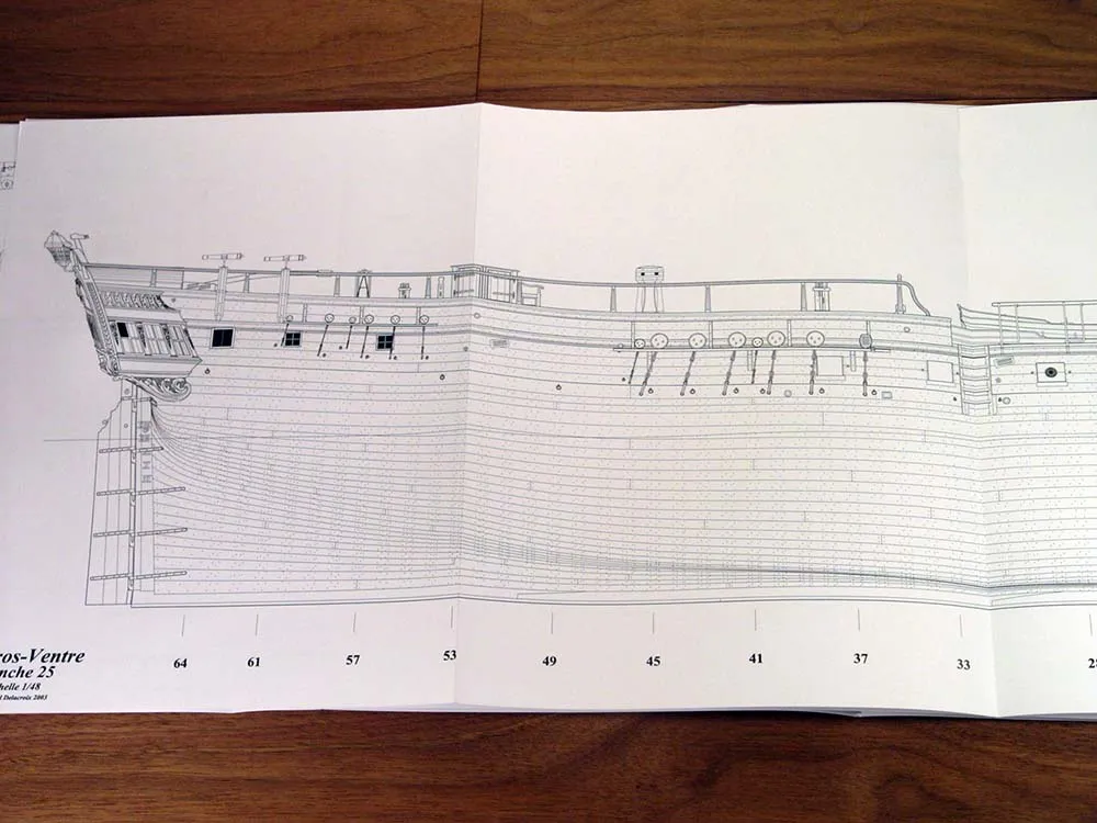Le Gros Ventre, 1766 + чертежи