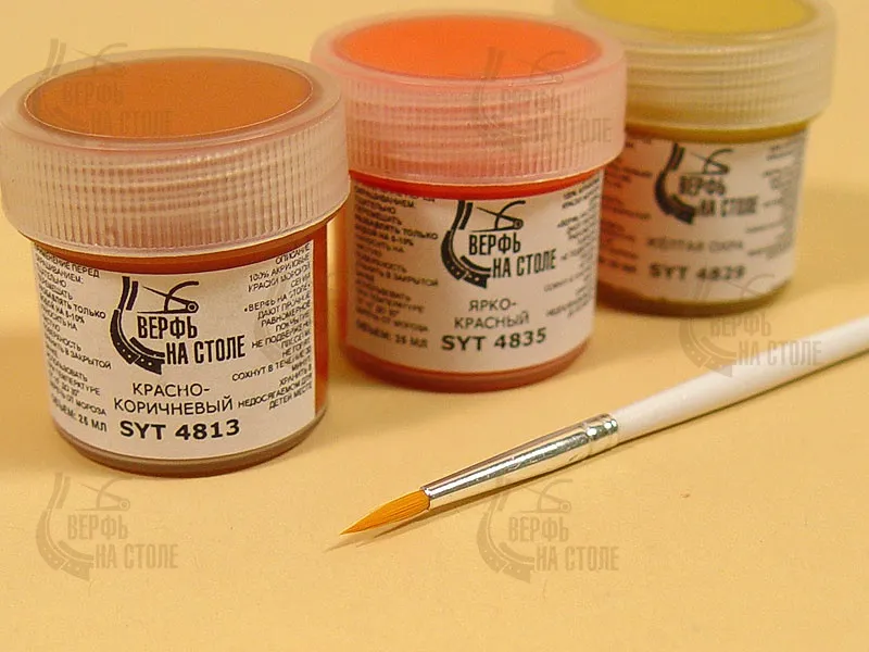 Кисть из синтетического волоса, круглая N 1