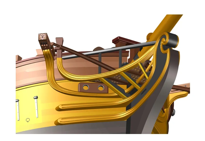 Нос 3D для HMS Ontario