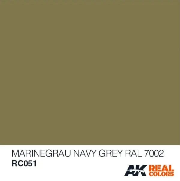 Краска AK Interactive, акриловая Marinegrau-Navy Grey RAL 7002, 10 мл