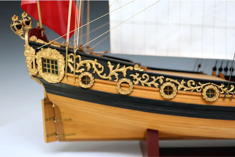 деревянная модель парусника Charles Royal Yacht 1674