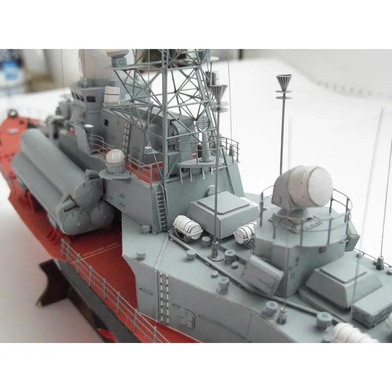 Модель из картона малый ракетный корабль "Мираж", СССР 1987 г