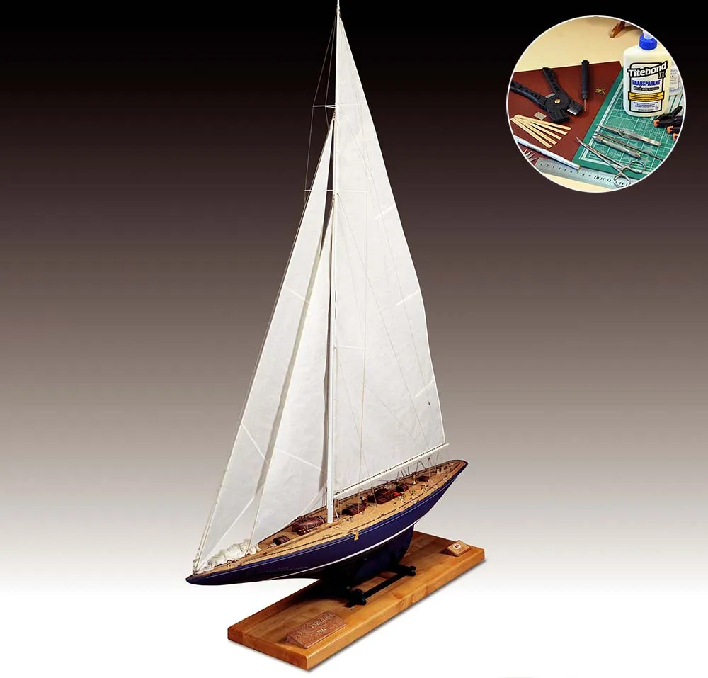 Endeavour America's cup 1934 challenger + (Полный набор инструментов, клея и краски)