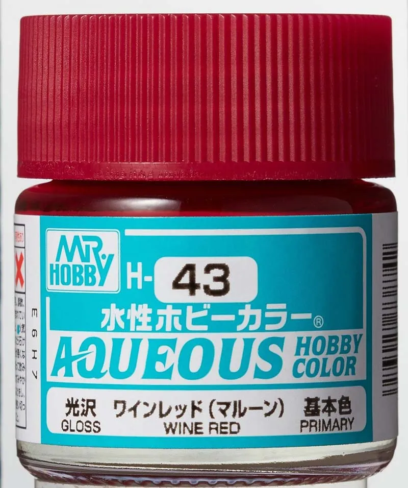 Краска Mr Hobby, акриловая, красное вино глянцевая, H 43, 10 мл