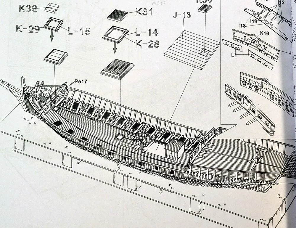 модель корабля для сборки Le Requin 1750 (адмиралтейская версия)