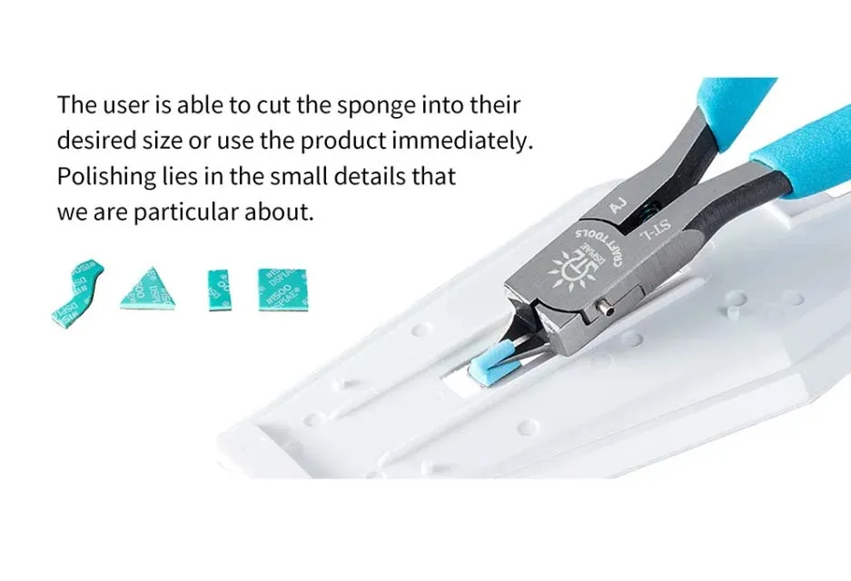 Шлифовальная губка 5 мм, зернистость 2500, 5 шт