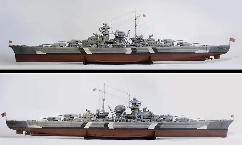 модель корабля Bismarck (Бисмарк)