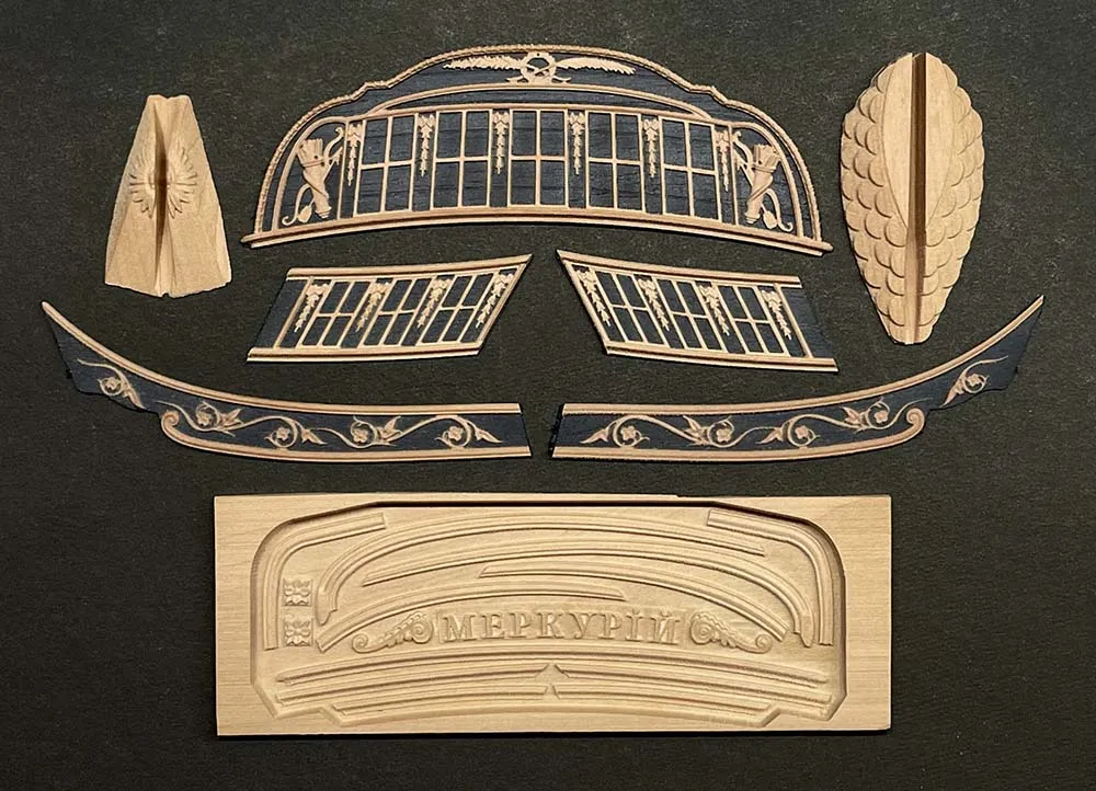 Декор для модели корабля Меркурий Эскадра