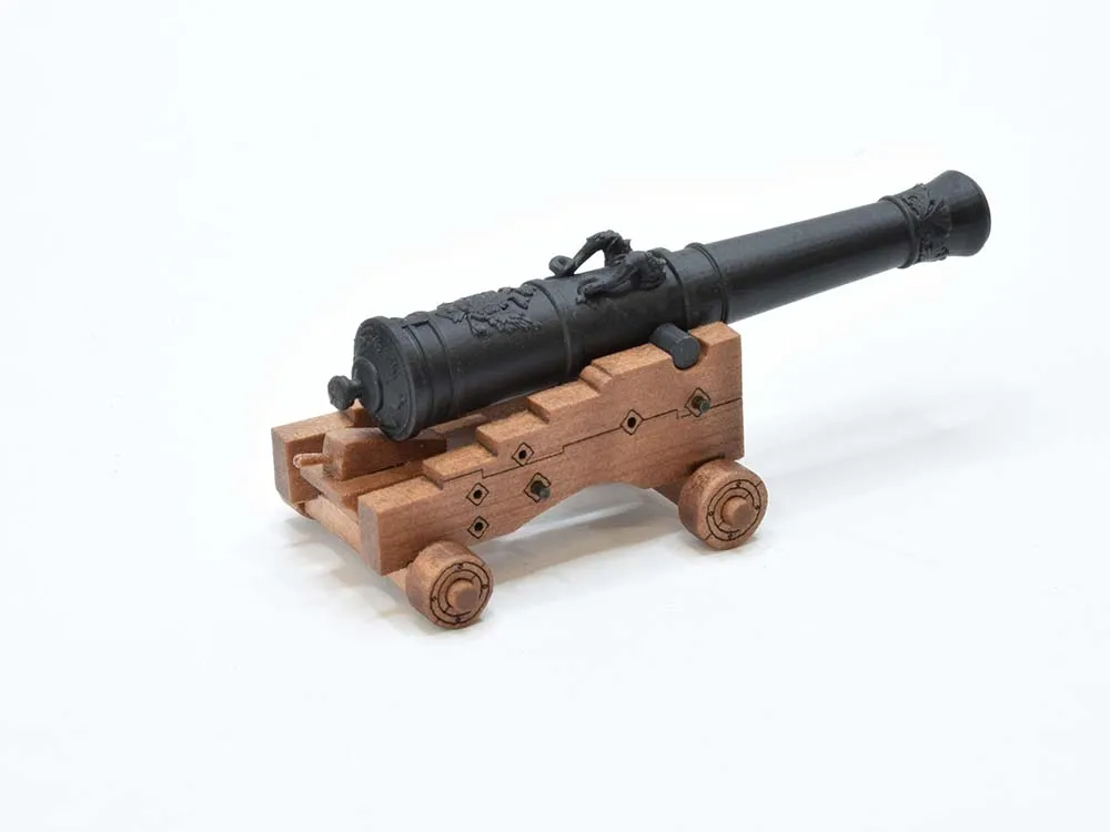 Станок для пушки XIX век, 34 мм, 2 шт, масштаб 1:48