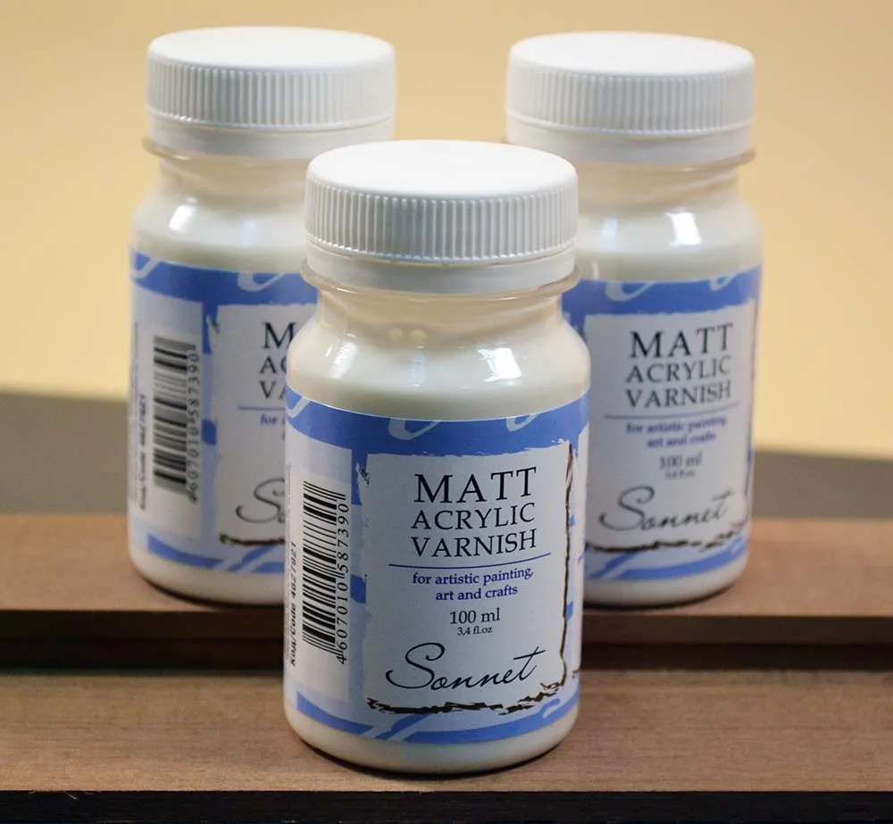 Прозрачный матовый акриловый лак