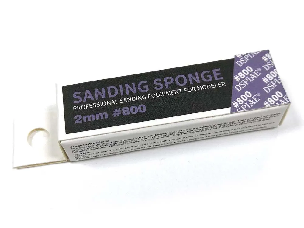 Шлифовальная губка 2 мм, зернистость 800, 5 шт