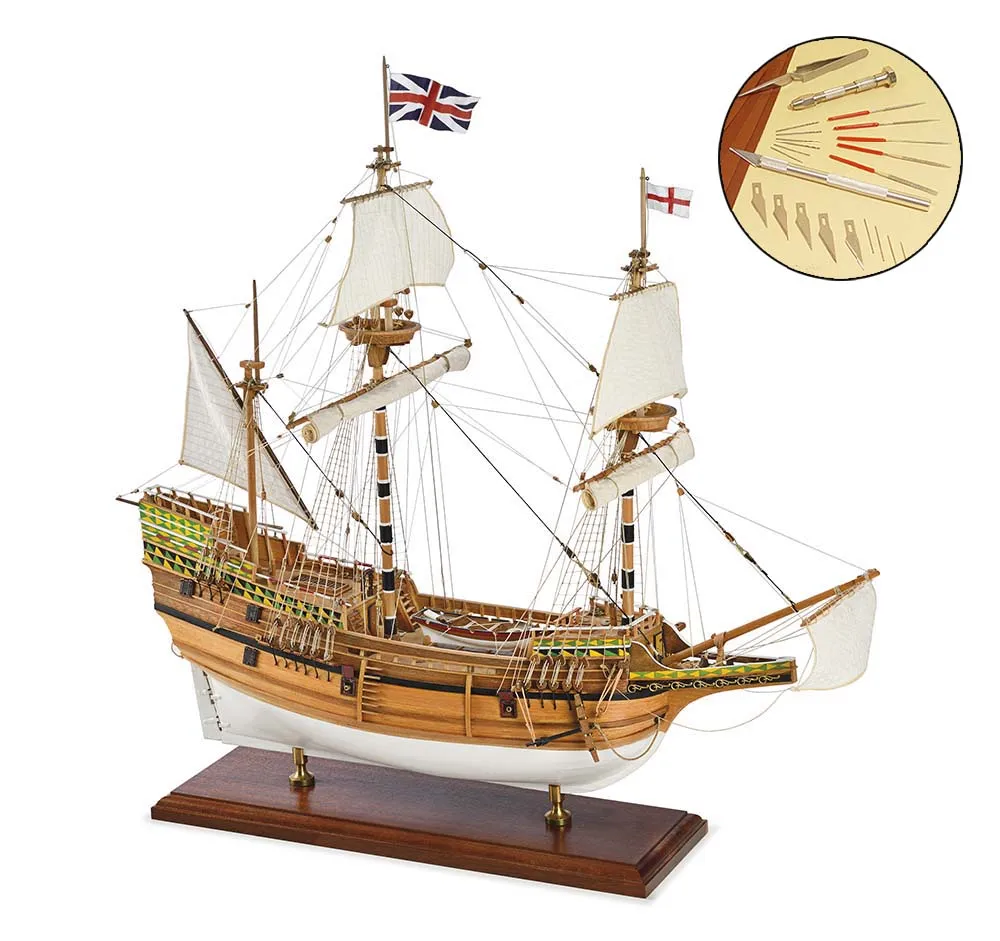 Английский галеон Mayflower + (Стартовый набор инструментов)