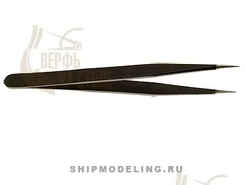 Черный оксидированный пинцет (не магнитится)