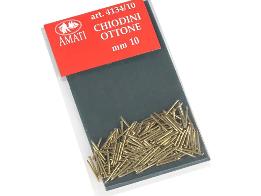 Гвоздь, латунь, 0,7х10 мм, 200 шт