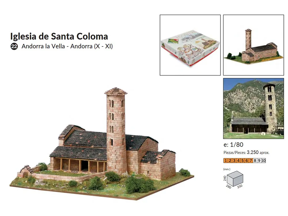 керамический конструктор Церковь de Santa Coloma