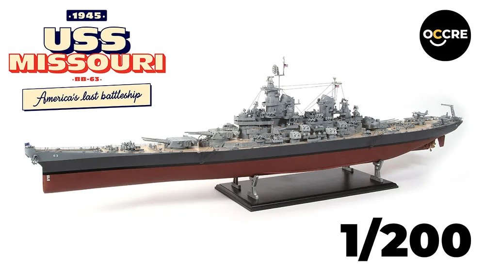 USS Missouri BB-63 + (Полный набор инструментов, клея и краски)