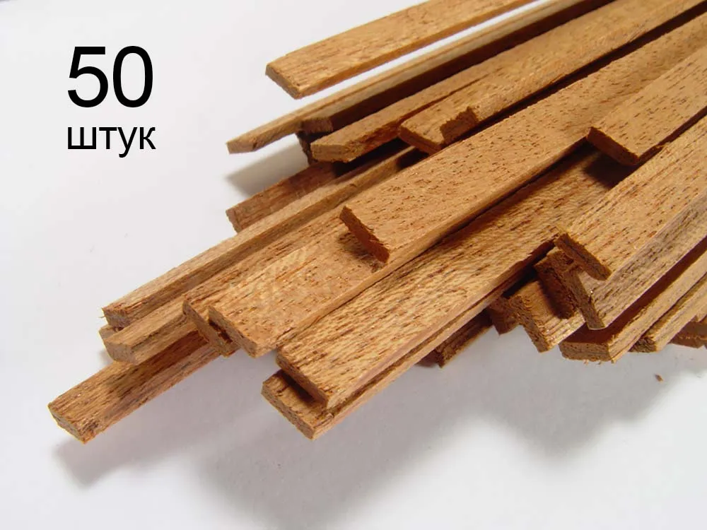 Рейка 0,5х5мм, красное дерево, 50 шт