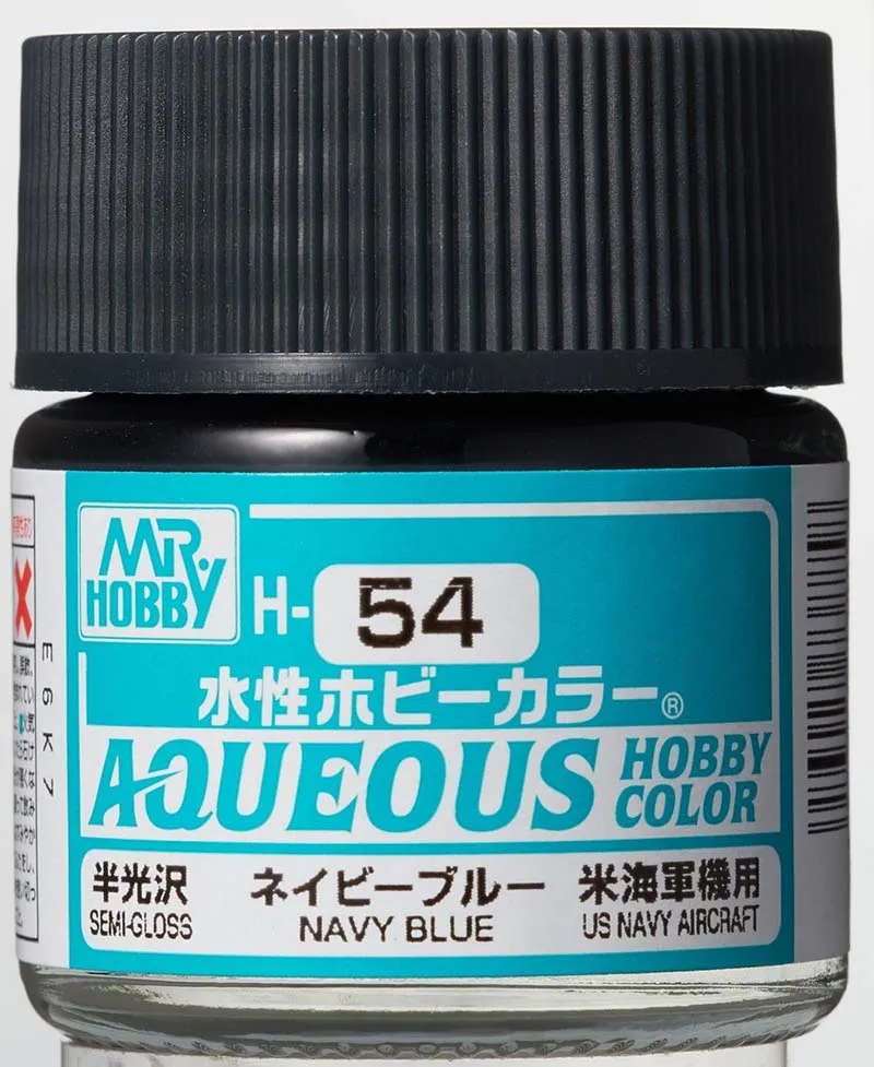 Краска Mr Hobby, акриловая, морская синяя полуглянцевая, H 54, 10 мл
