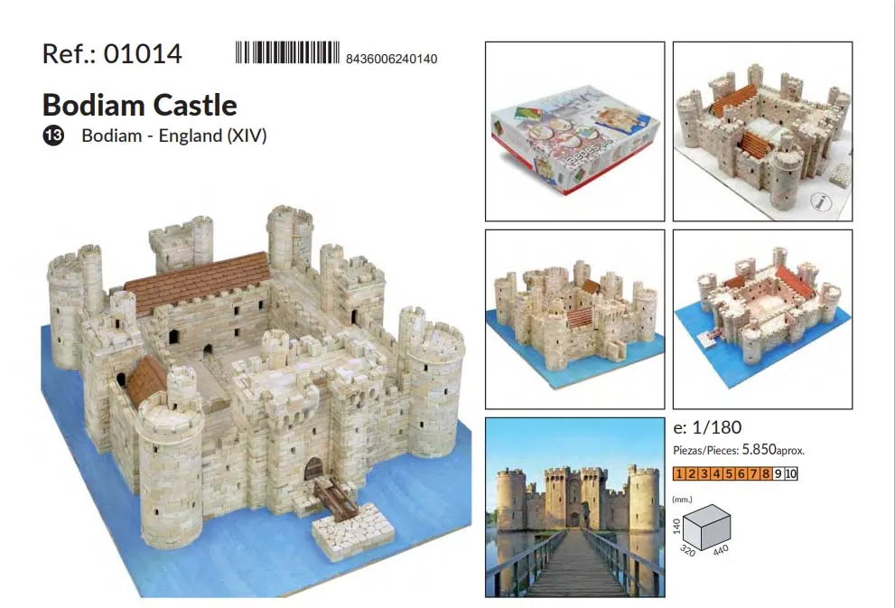 керамический конструктор купить Замок Bodiam, 5850 деталей