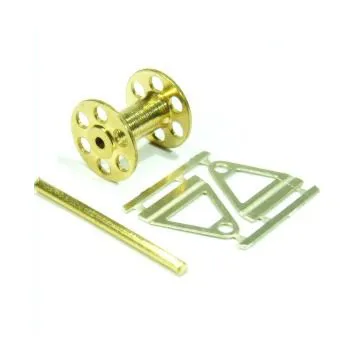 Кабельная катушка, 4х4 мм, латунь, 2 шт