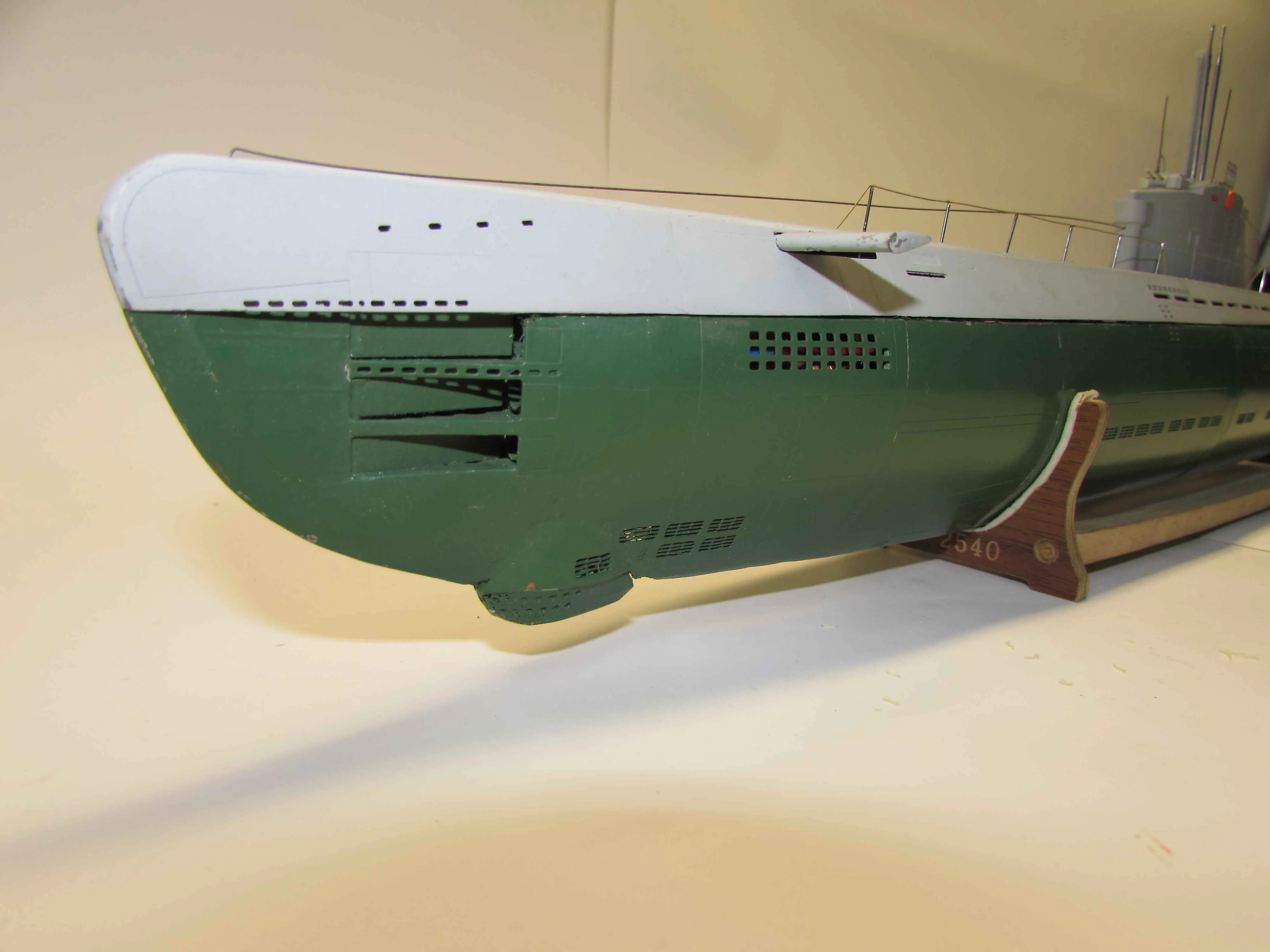 Модель корабля ДЭПЛ типа XXI U-2540 - Верфь на Столе
