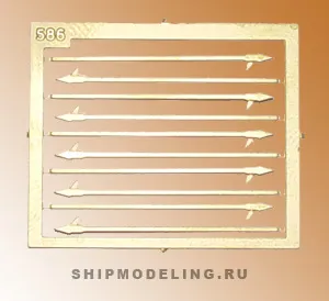 Багор, латунь, 30 мм, 10 шт