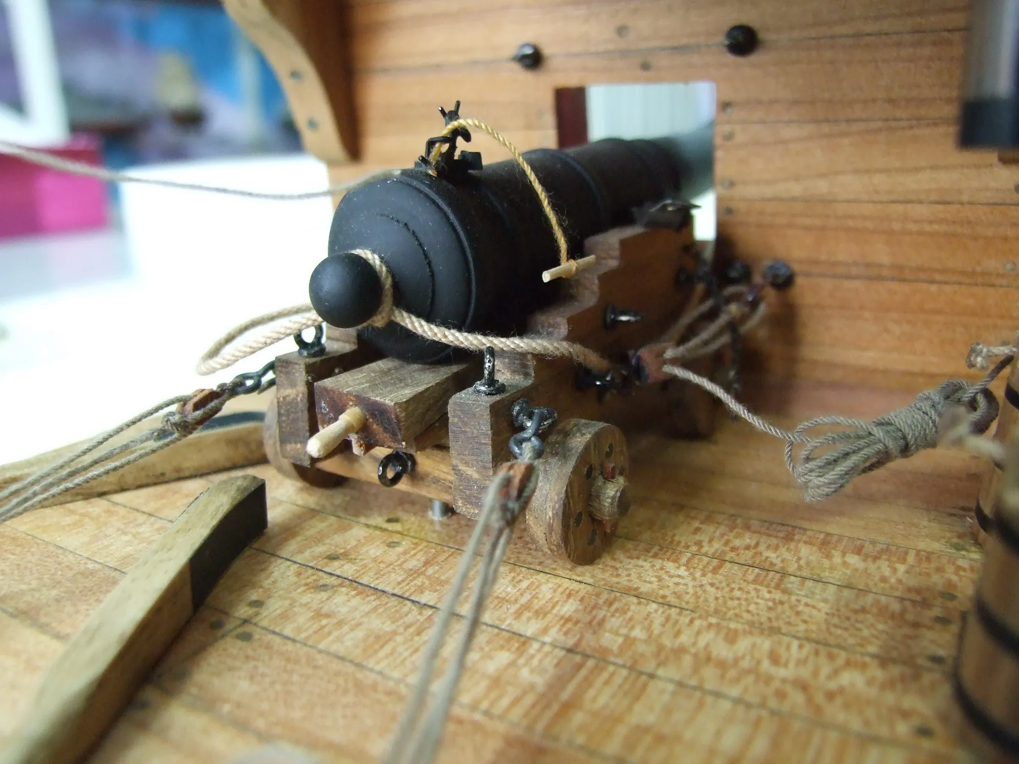 Модель корабля Фрагмент батарейной палубы  фрегата «Пандора» - Верфь на Столе