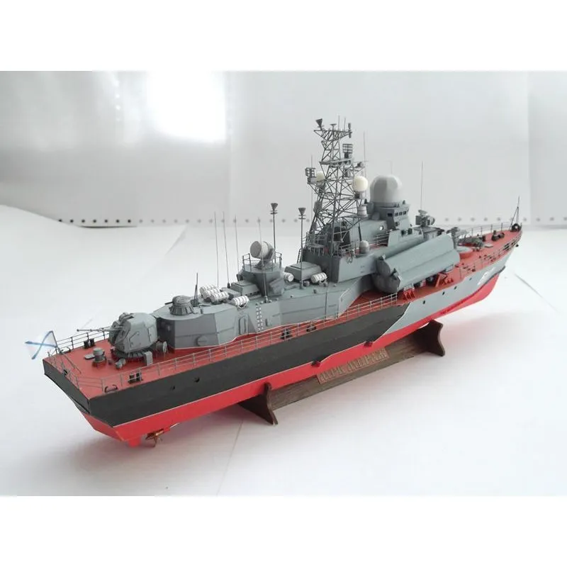 Модель из картона малый ракетный корабль "Мираж", СССР 1987 г