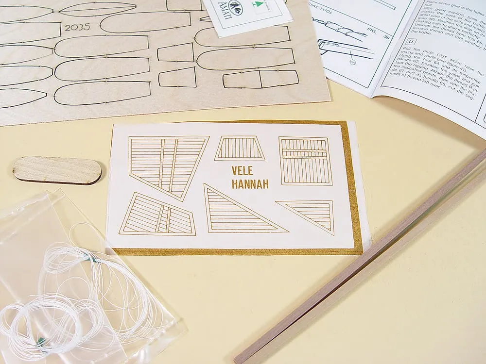 модель корабля Hannah корабль в бутылке