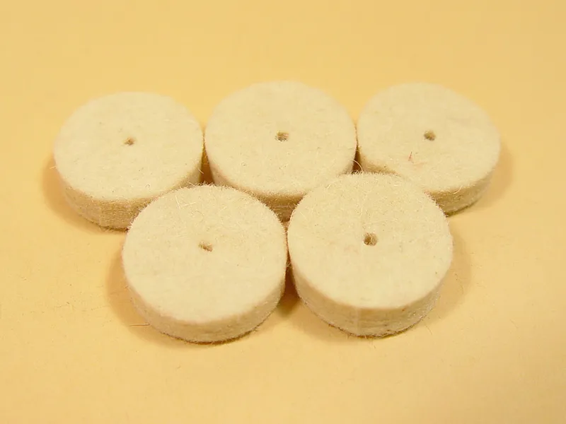 Диск полировальный, шерсть, 25х5 мм, 5 шт JAS