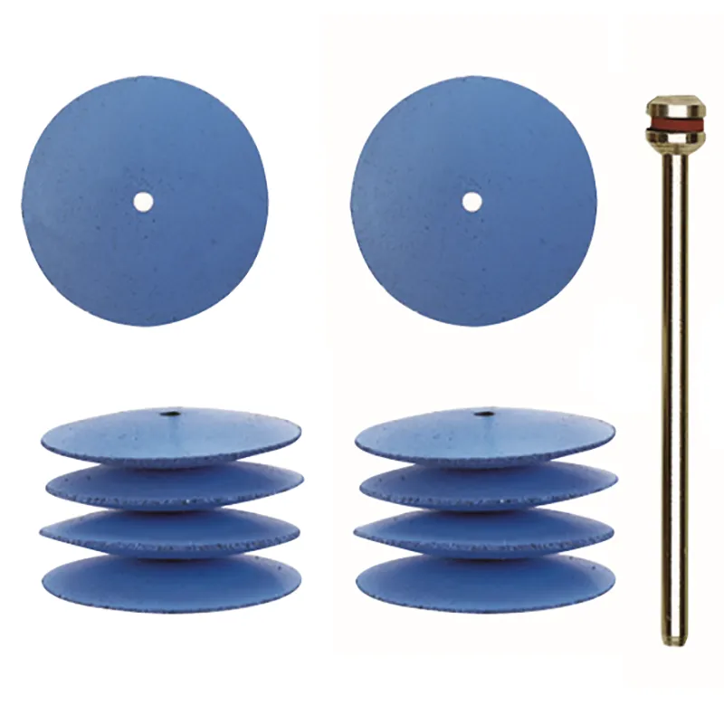 Силиконовые полировальные насадки в форме линзы, 10 шт