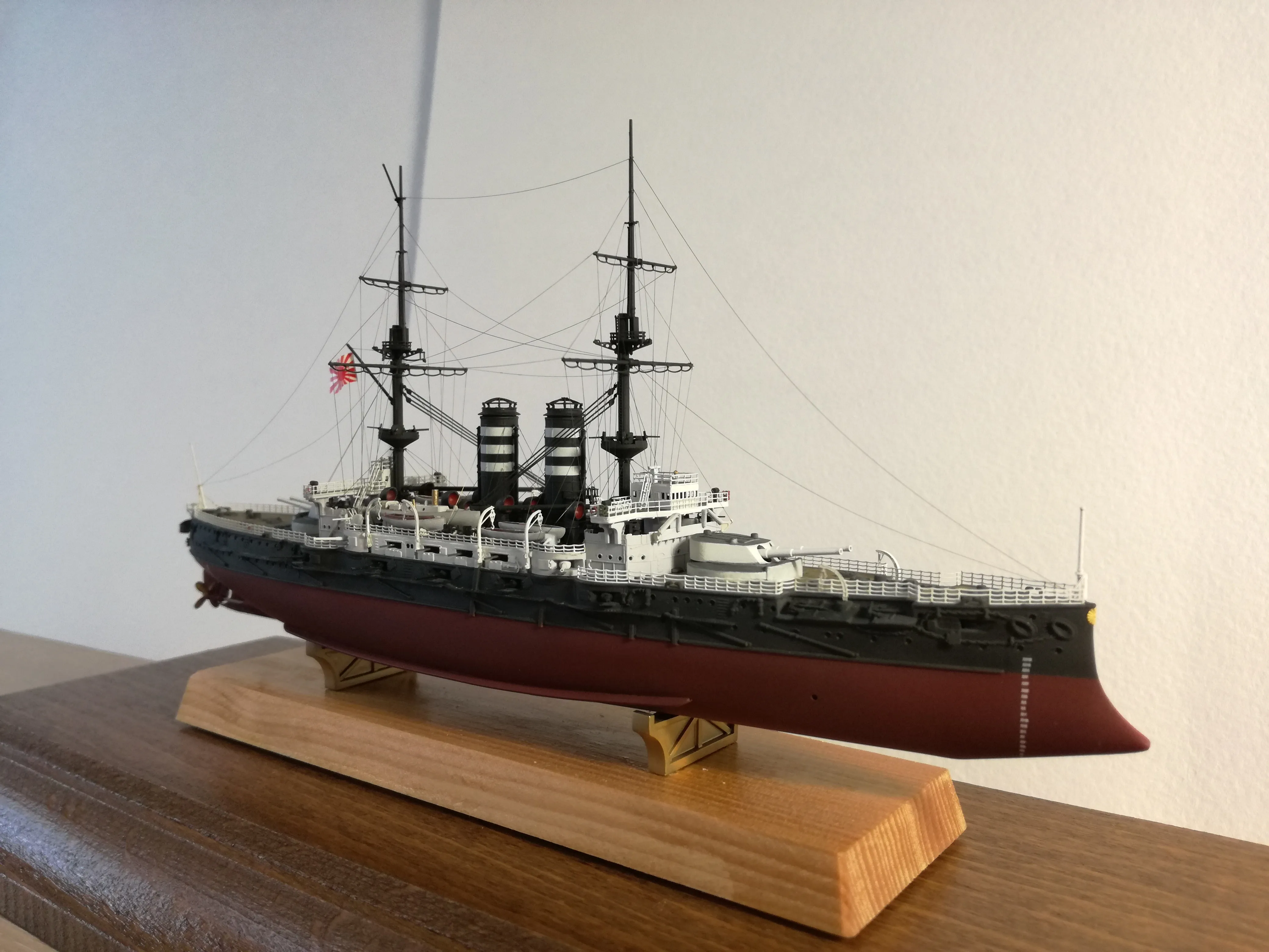 Модель корабля IJN "Mikasa" - Верфь на Столе