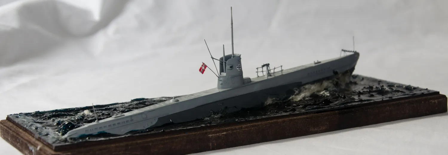 Модель корабля Подводная лодка тип 2 "U-19"   - Верфь на Столе